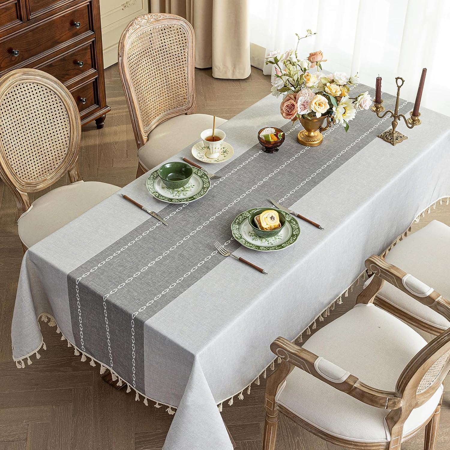 Amazon｜SXYITEテーブルクロス 撥水 北欧 table cloth 長方形